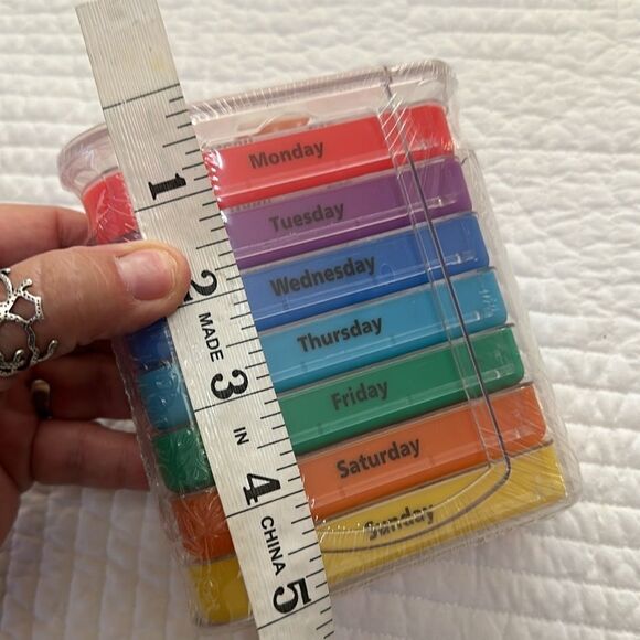 MEDca Pill Organizer Four Times-a-Day AM PM Stackable - Picture 7 of 9